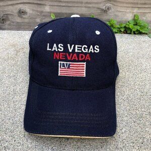 Vintage 90s Las Vegas Nevada Hat Men's BIG BOY HEADGEAR Blue Baseball Ca…​​